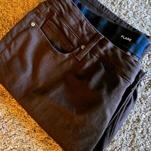ST.JOHNS BAY Brown Flare Pants